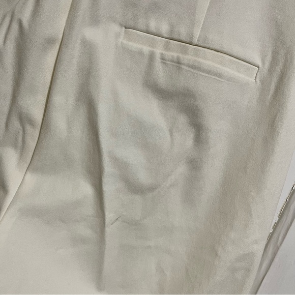 J. Crew Kate Straight Leg Pants Bi Stretch Cotton Blend White 12 - Picture 7 of 11
